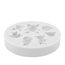 Load image into Gallery viewer, Mini Bear Silicone Mould love hat face full body