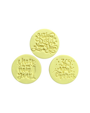 Load image into Gallery viewer, Happy New Year Cookie Fondant Stamps Embosse wine Glass chin chin 2023 Fireworks Celebrition