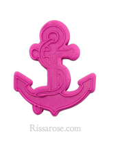 Load image into Gallery viewer, sailing elements cookie cutter stamp lighthouse boat helm anchor debosser anchor