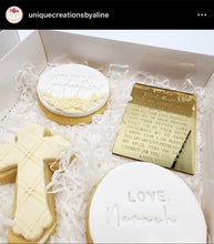 Load image into Gallery viewer, Will you be my Godmother Godfather Godparents Cookie Cutter Stamp Cross debosser