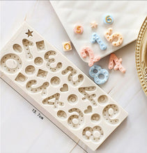 Load image into Gallery viewer, small & big number silicone mould - cookie/cupcake/cake decorating mould