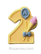 Load image into Gallery viewer, balloons number cookie cutter debosser bouquets heart