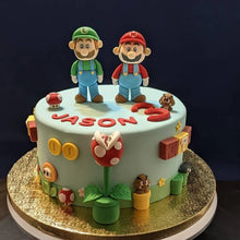 Load image into Gallery viewer, super mario silicone mould cake fondant sugarcraft soap floral theme coin brick toad