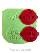 Load image into Gallery viewer, class of 2022 cookie debosser raised stamp