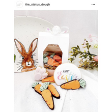 Load image into Gallery viewer, Easter cookie cutter set rabbit tail feet carrot multi piece cutter