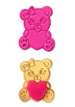 Load image into Gallery viewer, Panda Bear with Heart Cookie Cutter Stamp Valentines day