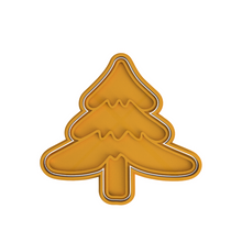 Load image into Gallery viewer, christmas tree straight edge chubby look baubles chubby look