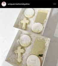 Load image into Gallery viewer, Will you be my Godmother Godfather Godparents Cookie Cutter Stamp Cross debosser