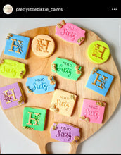 Load image into Gallery viewer, Floral alphabet cookie debossers mother's day letter