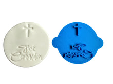 Load image into Gallery viewer, first communion cross cookie stamp fondant embosser christening cookie personalised first communion blank
