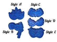 Load image into Gallery viewer, masquerade carnival mask - teen, 13th,16th, 18th, or 21st birthday cookie all 5