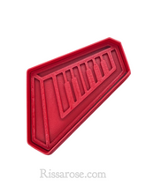 Load image into Gallery viewer, music theme cookie cutter stamp - drum grand piano violin microphone saxophone guitar keyboard keyboard keyboard