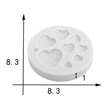 Load image into Gallery viewer, Hearts Silicone Mould love Valentine&#39;s Day dimond heart
