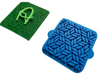 Load image into Gallery viewer, leaf & zebra texture cookie stamp woodland theme clay stamp forest pattern fondant embosser