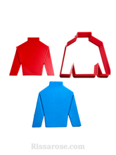 Load image into Gallery viewer, jockey cap top cookie cutter and stamp - horse racing melbourne cup hat tshirt 8cm wide / top