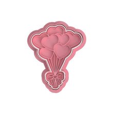 Load image into Gallery viewer, balloons cookie cutter bundle balloon bouquets heart balloons heart shape
