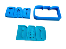 Load image into Gallery viewer, dad cookie cutter and debosser - father's day - finishing, bbq, family, and tradie