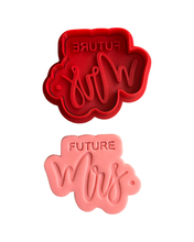 Load image into Gallery viewer, Engagement Cookie Cutter Stamp Future Wife I Said Yes Off the Market