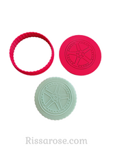 Load image into Gallery viewer, alloy wheel cookie cutter debosser - car tyres hot wheels mechanical