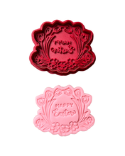 Load image into Gallery viewer, Happy Easter Cookie Cutter Tulips Floral flower Easter Egg