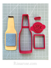 Load image into Gallery viewer, beer fondant cutter set father's day best dad ever