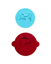 Load image into Gallery viewer, Class of 2024 cookie debosser raised stamp graduation cap