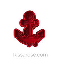 Load image into Gallery viewer, Sailing cookie cutter stamp lighthouse boat helm anchor sun swimming ring

