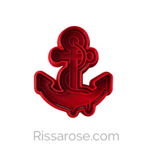 Load image into Gallery viewer, Sailing cookie cutter stamp lighthouse boat helm anchor sun swimming ring