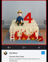 Load image into Gallery viewer, fire cutter - firetruck, firefighters cookie cakes - fireman sam
