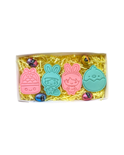 Load image into Gallery viewer, Easter Bunny pyo Cookie Cutter Stamp Bunny Girl Bunny Boy Chick Sheep Easter Eggs basket