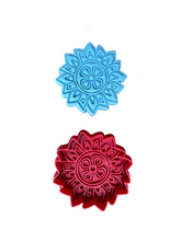 Load image into Gallery viewer, Mandala Cookie cutter stamp Flower Lace Pattern Indian Bohemian Henna Mehndi Diwali Chakra