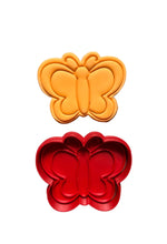 Load image into Gallery viewer, Easter Elements Cookie Cutter Stamp Flower Stars Ribbon Basket Chick Butterfly