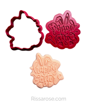 Load image into Gallery viewer, Happy Easter Cookie Cutter Debosser Happy Hip Hop Rabbit