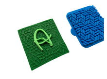 Load image into Gallery viewer, leaf & zebra texture cookie stamp woodland theme clay stamp forest pattern fondant embosser