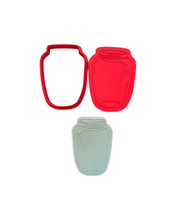 Load image into Gallery viewer, Flower bouquet set 2 - mother's day cookie cutter debossers leaf vase tag