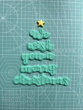 Load image into Gallery viewer, We wish you a merry christmas cookie cutter debosser xmas cookie box
