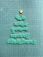 Load image into Gallery viewer, We wish you a merry christmas cookie cutter debosser xmas cookie box