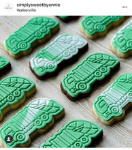 Load image into Gallery viewer, garbage truck cookie cutter - garbage truck -birthday cookie embosser