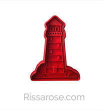 Load image into Gallery viewer, Sailing cookie cutter stamp lighthouse boat helm anchor sun swimming ring
