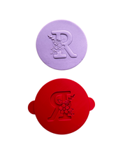 Load image into Gallery viewer, Floral alphabet cookie debossers mother's day letter