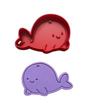 Load image into Gallery viewer, Sea Creatures  Cookie Cutter Stamp Sea Horse Shark Octopus Clam Starfish Crab Shell Whale Turtle Urchin