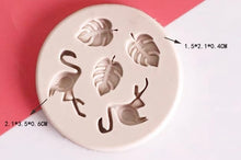 Load image into Gallery viewer, flamingo mould palm leaves mould tropical sugarcraft soap