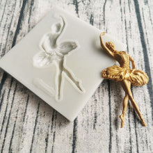 Load image into Gallery viewer, ballerina silicon mould ballet dancer mold cake fondant sugarcraft soap
