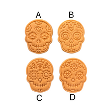 Load image into Gallery viewer, Day of the Dead Día de Muertos Sugar Skull Cookie Cutter Stamp Halloween Cinco de mayo