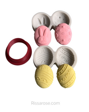 Load image into Gallery viewer, Easter Egg Silicone Mould Rabbit flower bunny