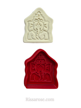 Load image into Gallery viewer, diwali cookie fondant cutter embosser om indian elephant henna hand hinduism buddhism jainism ganesha