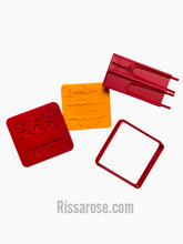 Load image into Gallery viewer, easter cookie cutter - carrot cookie debosser personalised name carrots frame