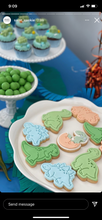 Load image into Gallery viewer, dinosaurs cookie cutter stamp t-rex stegosaurus brontosaurus tricerstops hatching number
