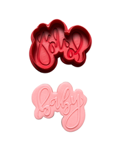Load image into Gallery viewer, Baby Cookie cutter debosser raised Fondant baby Shower
