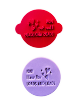 Load image into Gallery viewer, Love you loads cookie stamp washing machine mother's day